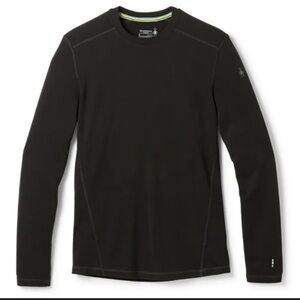 Smartwool Men's Black Thermal Merino 250 Base Layer Crew Long Sleeve Sz Large